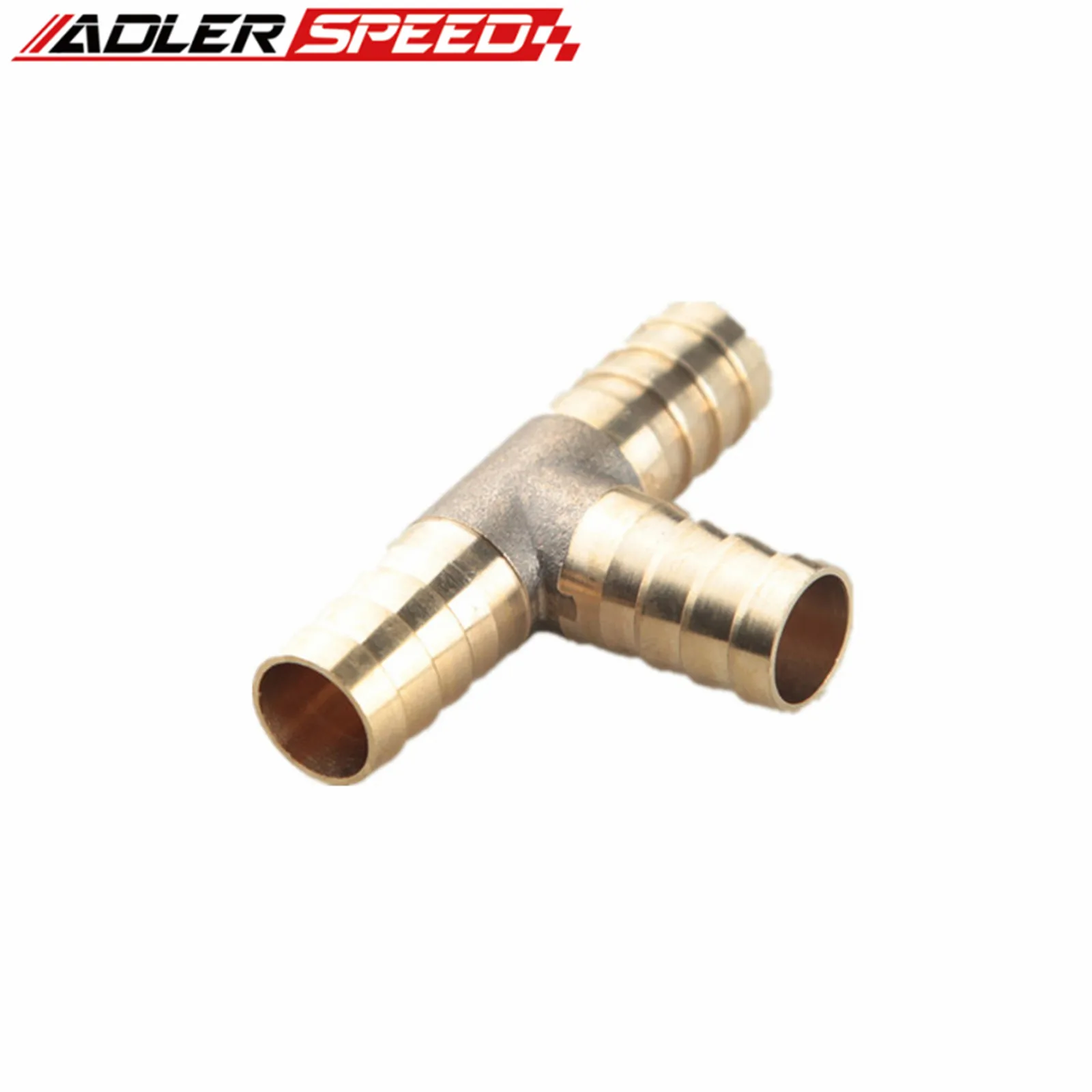 Новый 12-миллиметровый латунный 3-сторонний Т-образный штуцер для топливного