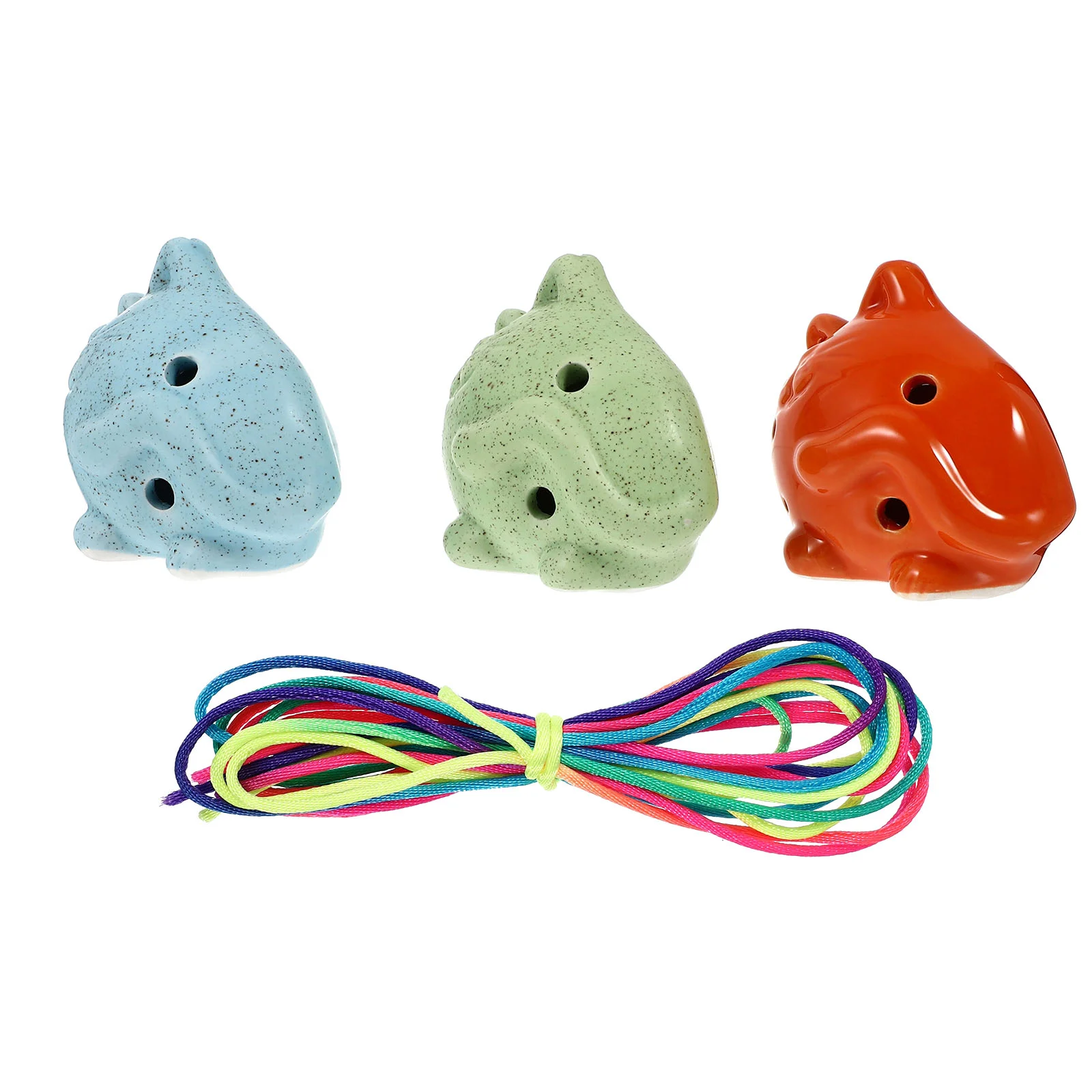 

3Pcs 6 Holes Ocarina Ethinic Ocarina Kids Ocarina Instrument Gift (Random Color)