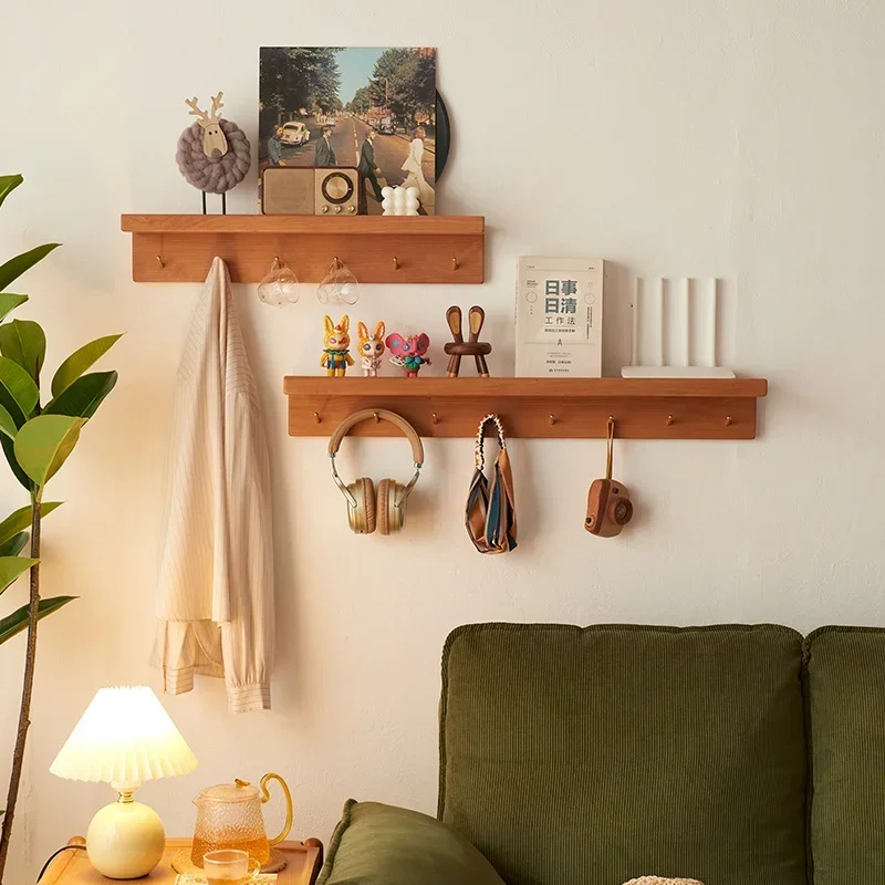 Деревянная эстетичная вешалка для одежды минималистичная спальни прихожей