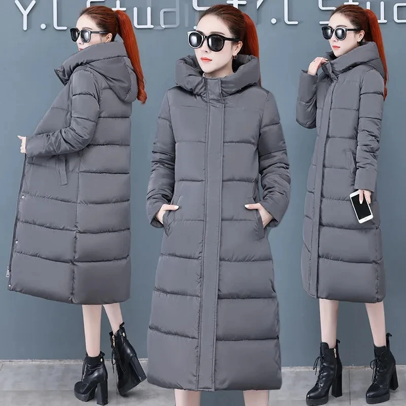Новинка 2025 года зимняя пуховая куртка с хлопковой подкладкой женское пальто