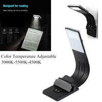 magnetic led book light rechargeable usb port portable reading lamp dimmable with detachable flexible clip for kindle