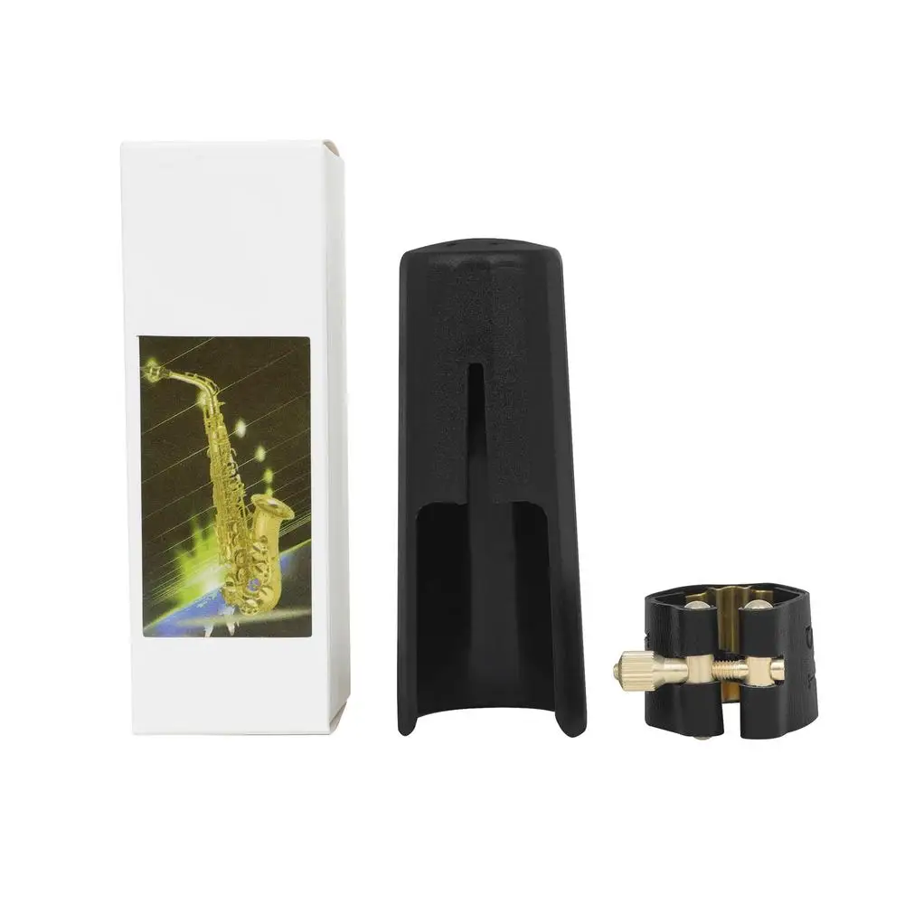 

Treble / Alto / Tenor Saxophone Mouthpiece Cap With Ligature Kit Cap Clip Fastener Clamp Professional Parts Dropship
