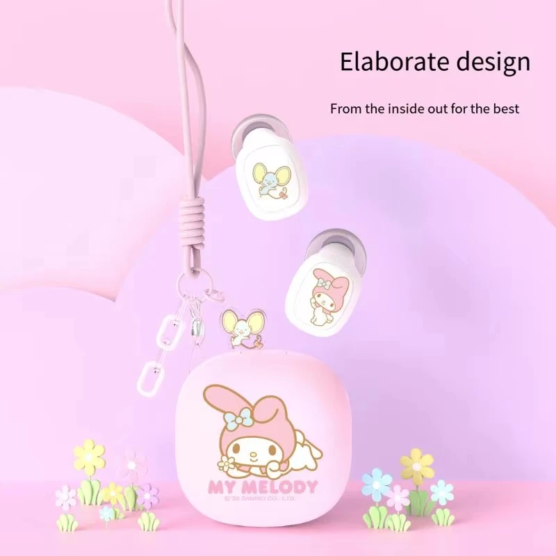 Аутентичные Bluetooth-наушники Sanrio Kuromi Fruit Story Sugar высококачественные милые
