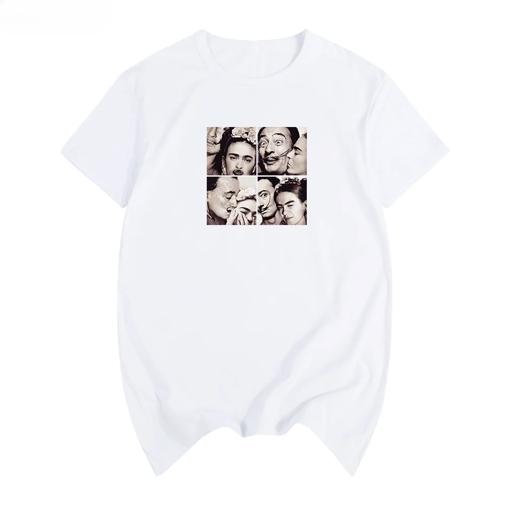 Забавная Хлопковая мужская футболка с принтом Сальвадора Дали новая женская