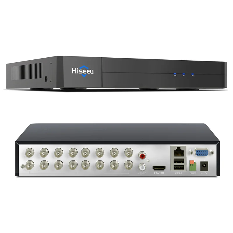 Цифровой видеорегистратор Hiseeu 3K 16CH H.265 + DVR 5 Мп с функцией обнаружения человека