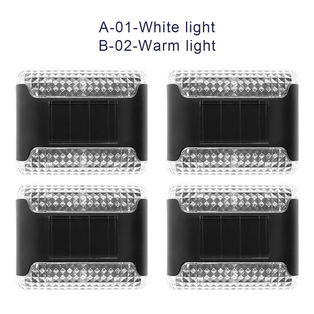 

Перезаряжаемый настенный светильник на солнечной батарее, 4 шт., настенная лампа для двора, заднего двора, забора, ландшафтный автоматически...