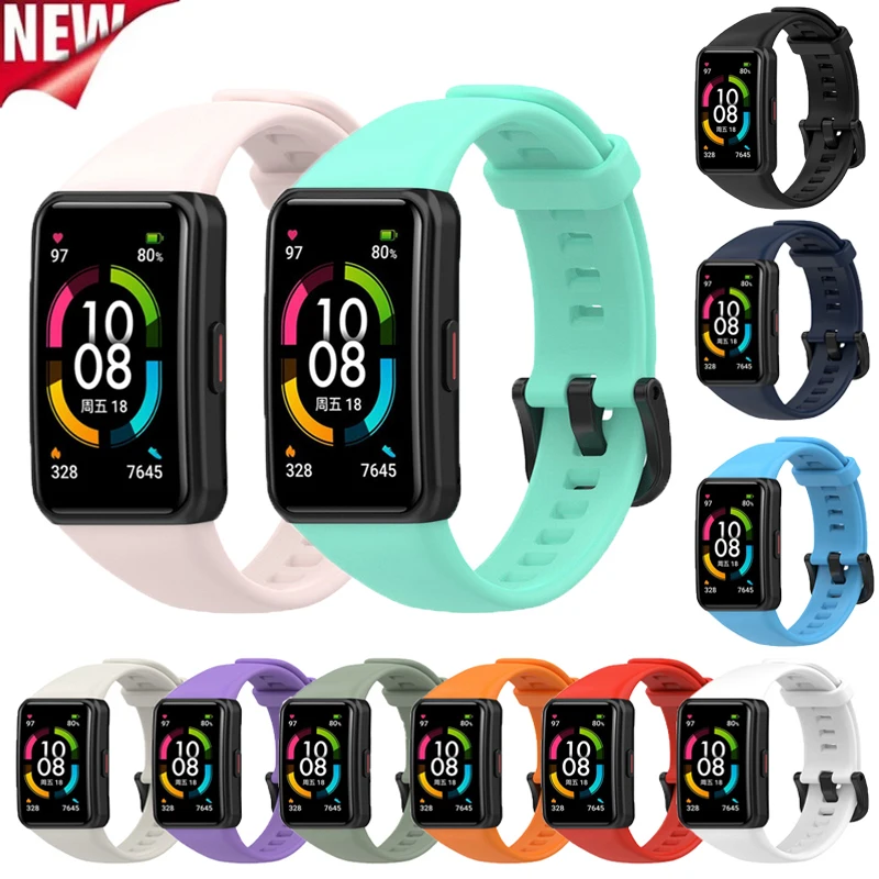 Replacement Strap For Huawei Band 6/6 Pro Wristband Silicone Bracelet For Huawei Honor Band 6 Pulsera Smart Watch Accessories