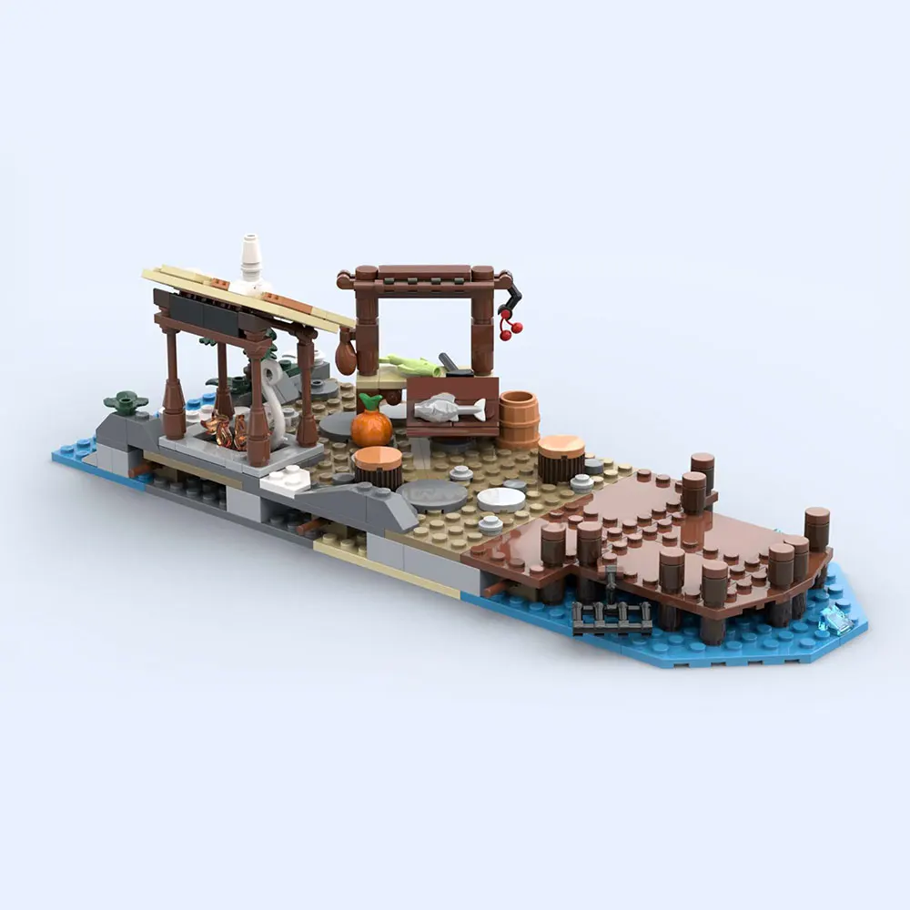 BuildMoc MOC-162291 Викинги Банкетный зал 584 деталей