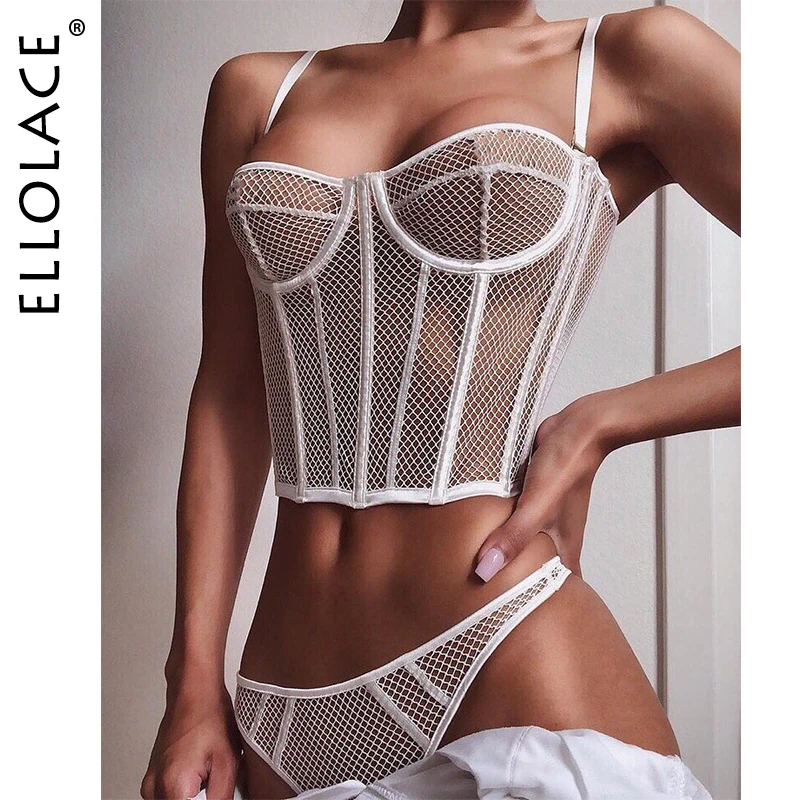 

Ellolace, чувственное женское нижнее белье, кружевной прозрачный бюстгальтер, экзотические комплекты, порно Нижнее белье, Эротическая шлюха, 2 п...