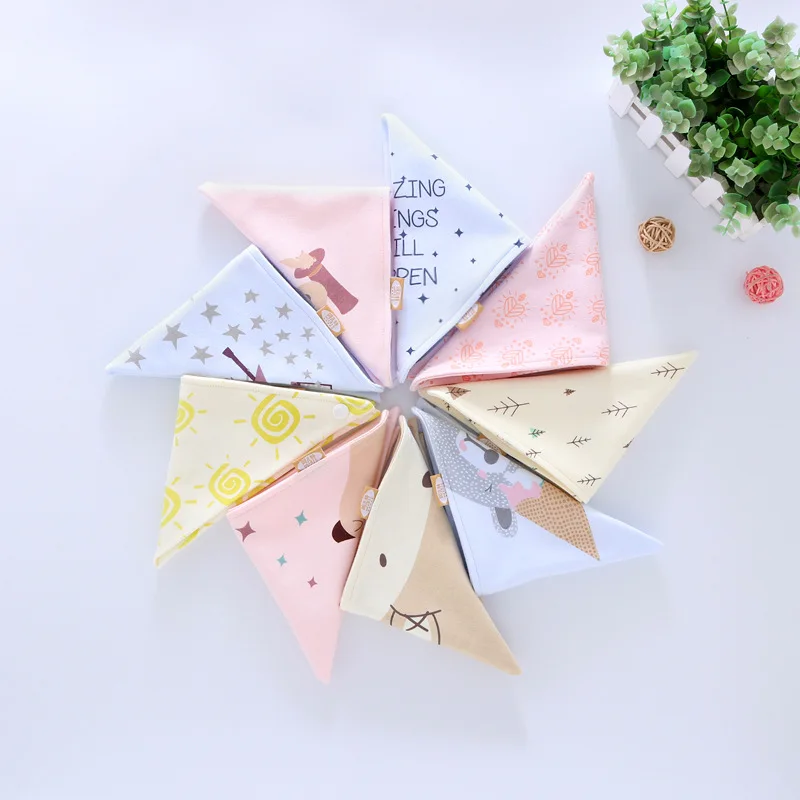

Baby Bandana Bibs Cotton Soft Babador Feeding Smock Infant Burp Cloths Cartoon Saliva Towel Newborn Feeding Accessory Baby Stuff
