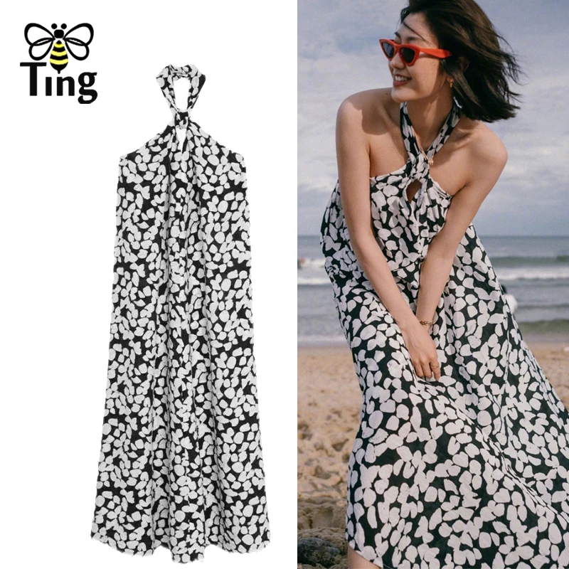 Летние расслабляющие свободные богемные Цветочные Длинные платья Tingfly