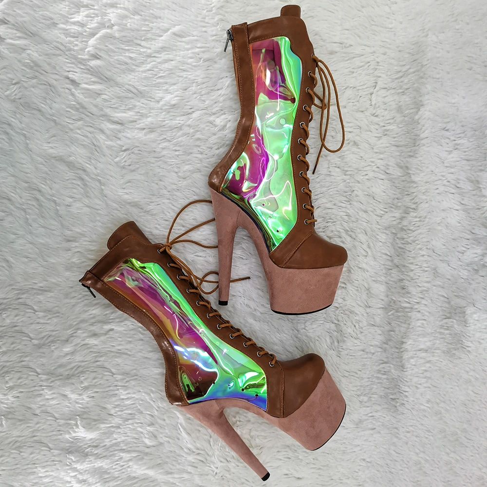 Leecabe  17CM/7inches sexy exotic  fashion   Dancing Party High Heel platform Pole Dance boot