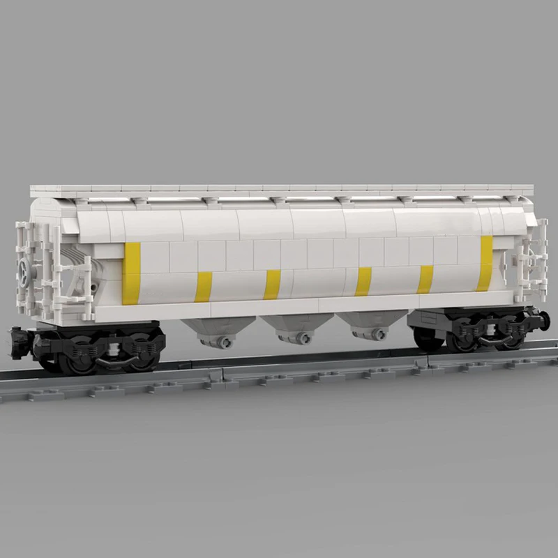 548 шт. MOC городские промышленные 4-осевые бункеры грузовой поезд модель автомобиля