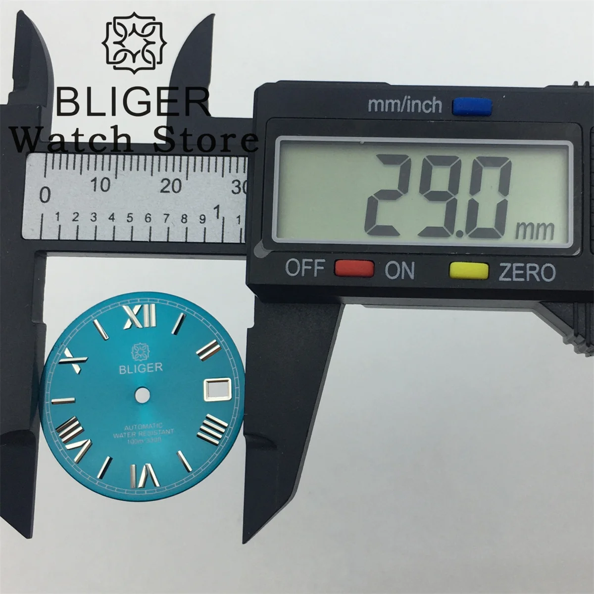 Циферблат BLIGER NH35 циферблат 29 мм с римскими/алмазными цифрами подходит для