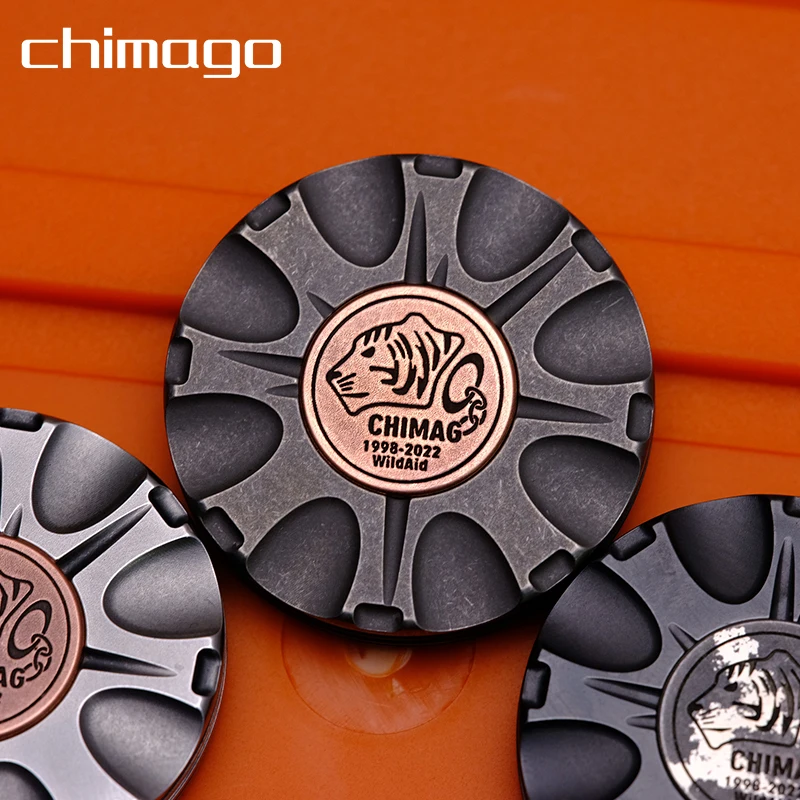 Chimago Haptic Coin Adult Stress Relief Toys EDC Metal