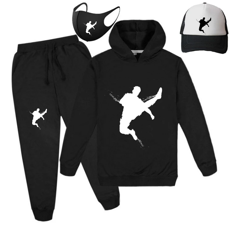 

Лидер продаж, детский костюм-свитер на осень и зиму, костюм-свитер, детская одежда на тему футбола, детская одежда для девочек