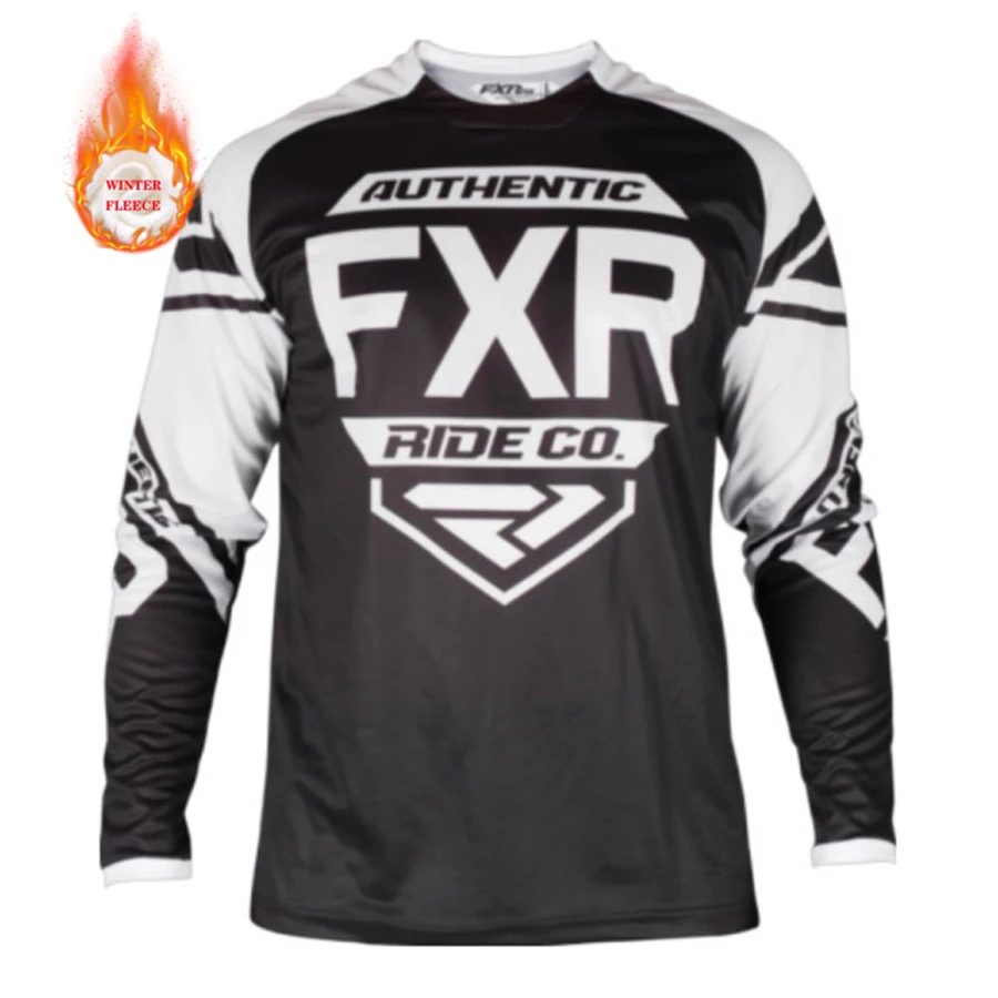 

Men MTB Winter Thermal Fleece Jersey Stars Motocross Clothes Maillot Ciclismo Hombre Off-road Downhill Mtb Jerseys Cycling Shirt