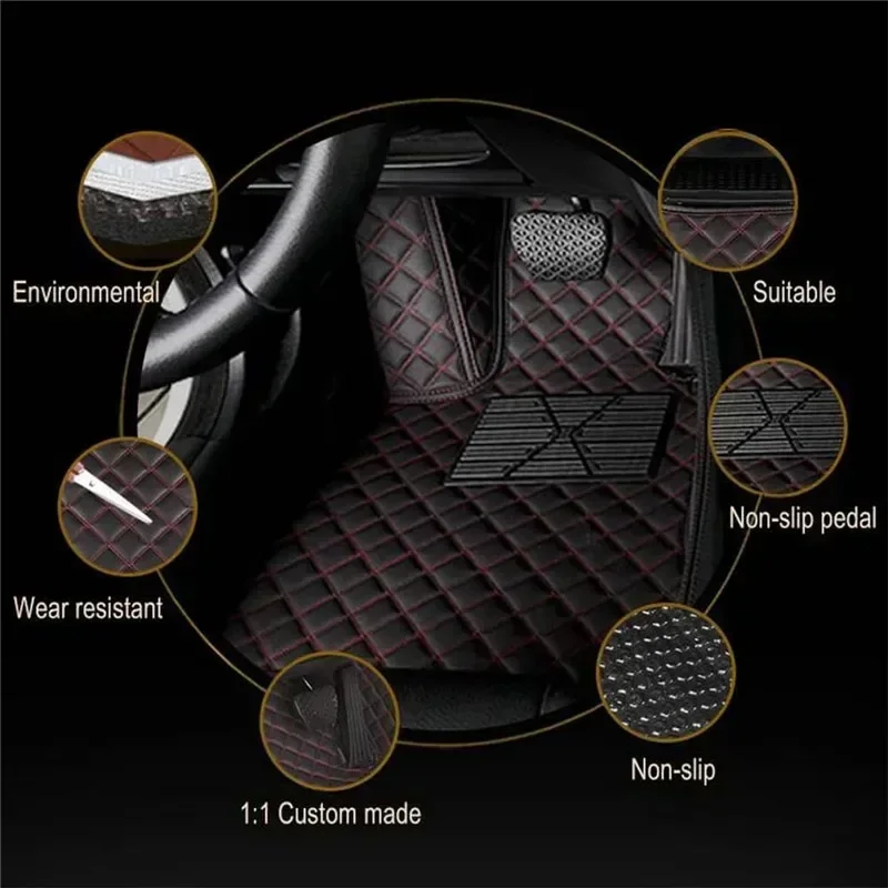Фото Автомобильные коврики для Chery Tiggo 4 2020 2021 2022 2023 2024 2025 2026 Коврики для автомобилей Всепогодные водонепроницаемые полный комплект №5