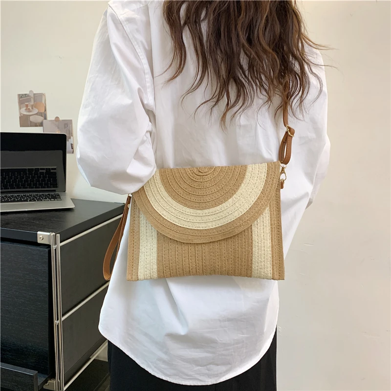 

Female Bags on Sale 2023 High Quality Summer Braid Hollow Out TASSEL Beach Vacation Shoulder Bags Fashion Portable Walle