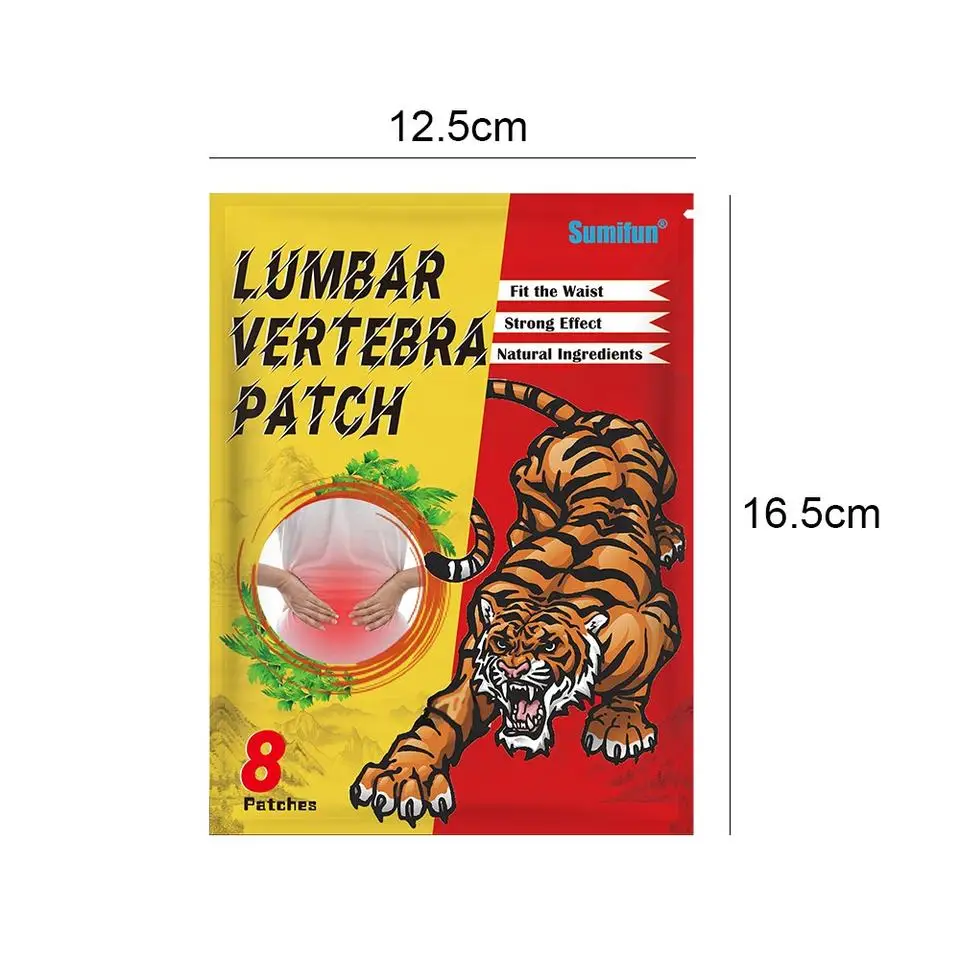 

2022 New Arthritis Lumbar Blood Circulation Tiger Sticker 8 Sticker/Package K09501