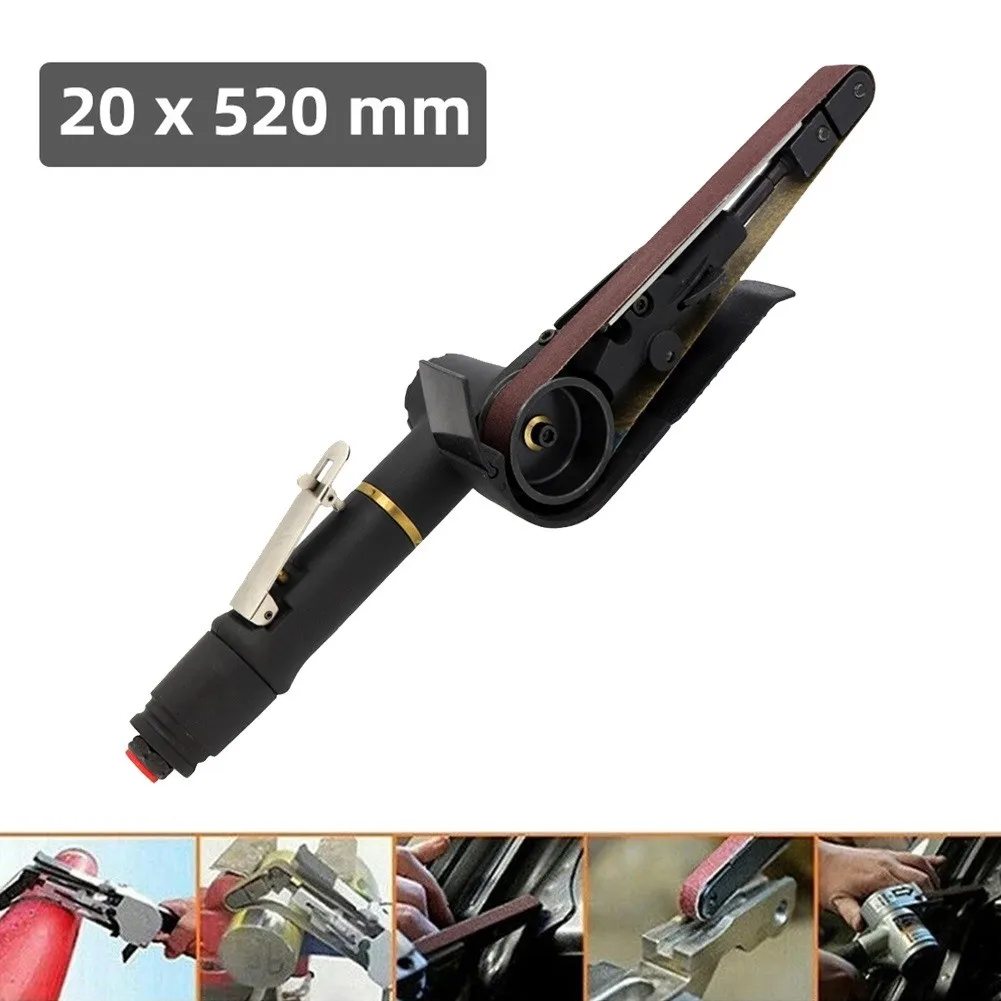 

#60 #80 #120Air Belt Sander Air Angle Grinding Pneumatic Machine Tool Set With Sanding Belts For Grinding Polishing