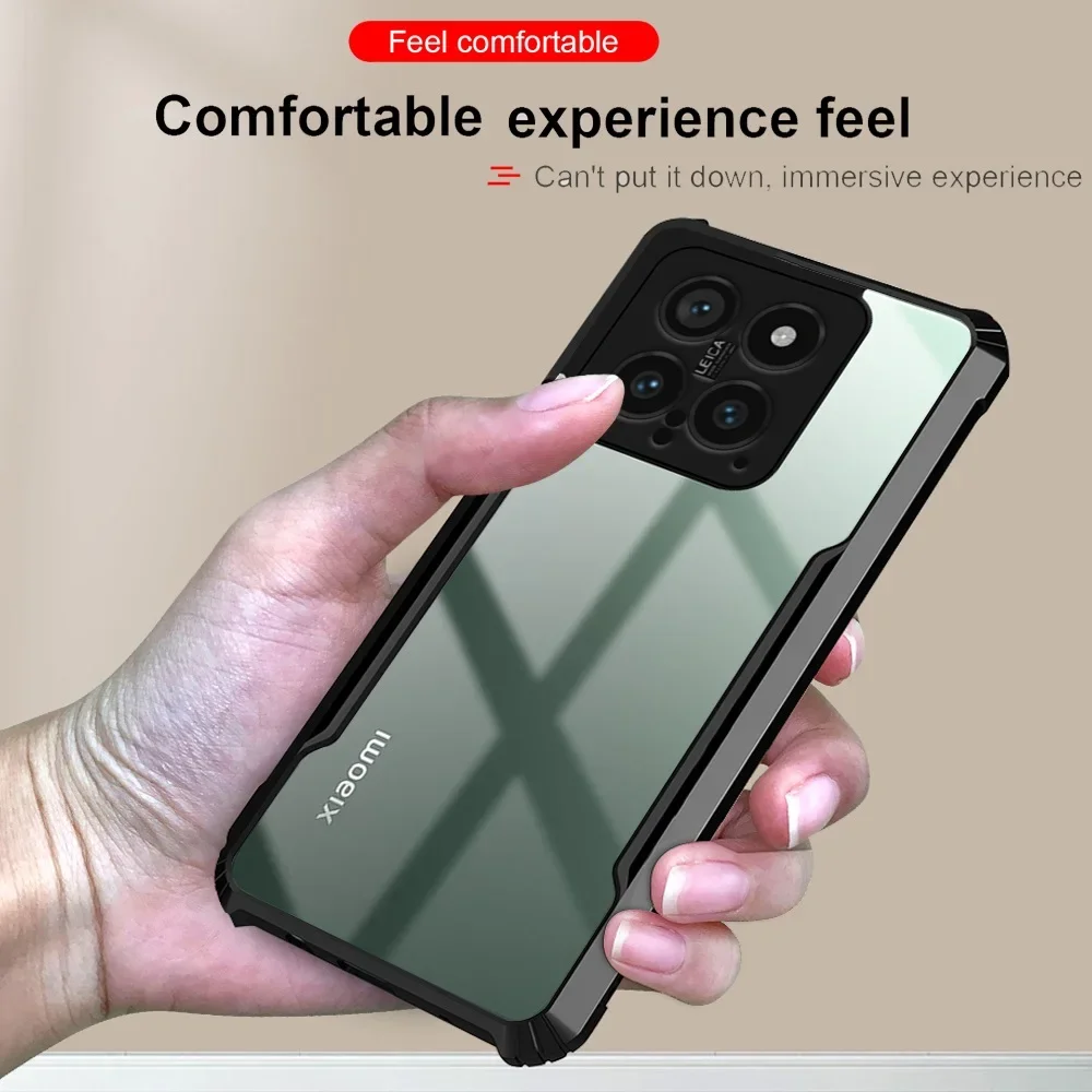 Акриловый чехол для телефона Xiaomi 14 противоударный защитный Xiaomi14 Pro 14pro Mi14 Mi14pro