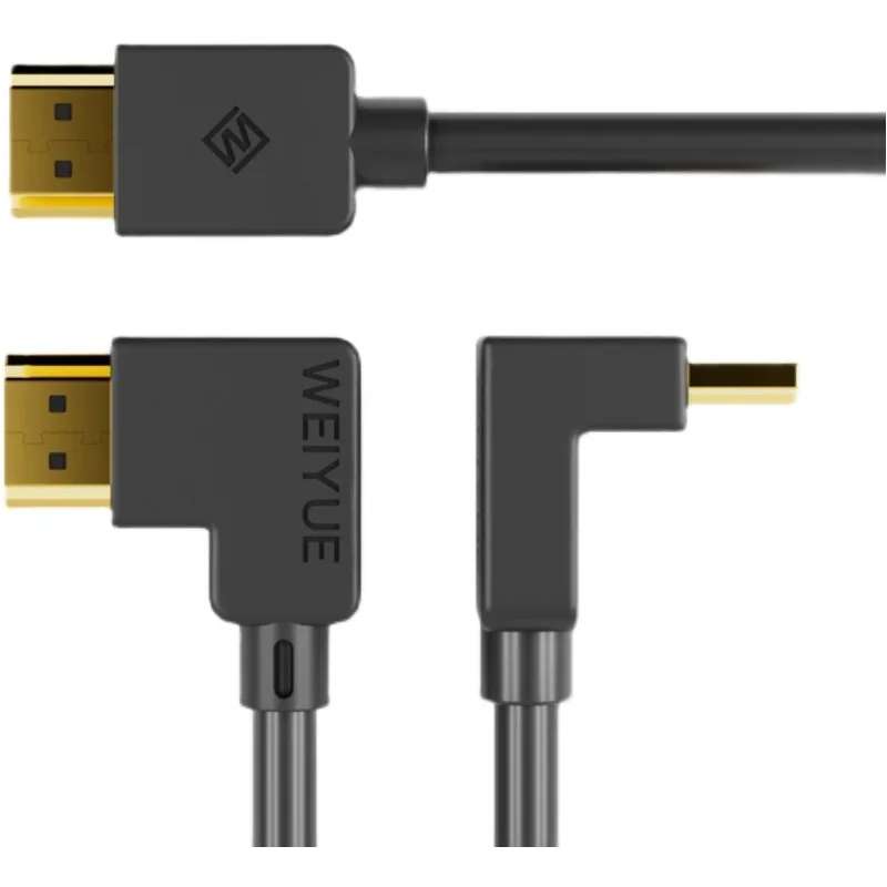 

Right angle elbow HDMI- compatible cable version 2.1 8k@60hz 4k@120hz Computer HD PS5 video cable