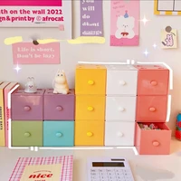 table candy color square storage box simple building blocks stationery storage products cosmetics jewelry storage box