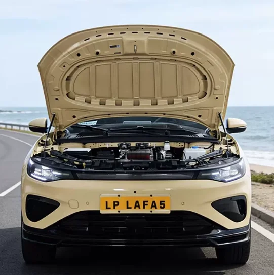 Фото Амортизаторы капота для Leapmotor B05 Lafa 5 2025-наст. время, газовые упоры, подъемные стойки, карбоновые тяги №1