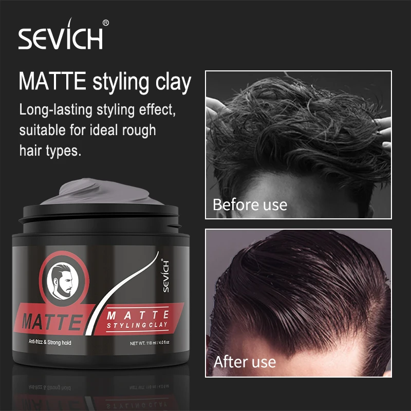 

Sevich 118 мл Профессиональный стайлинг крем для волос помпон для волос кудрявые волосы Размер продукты масло держать стили не жирные для мужчи...