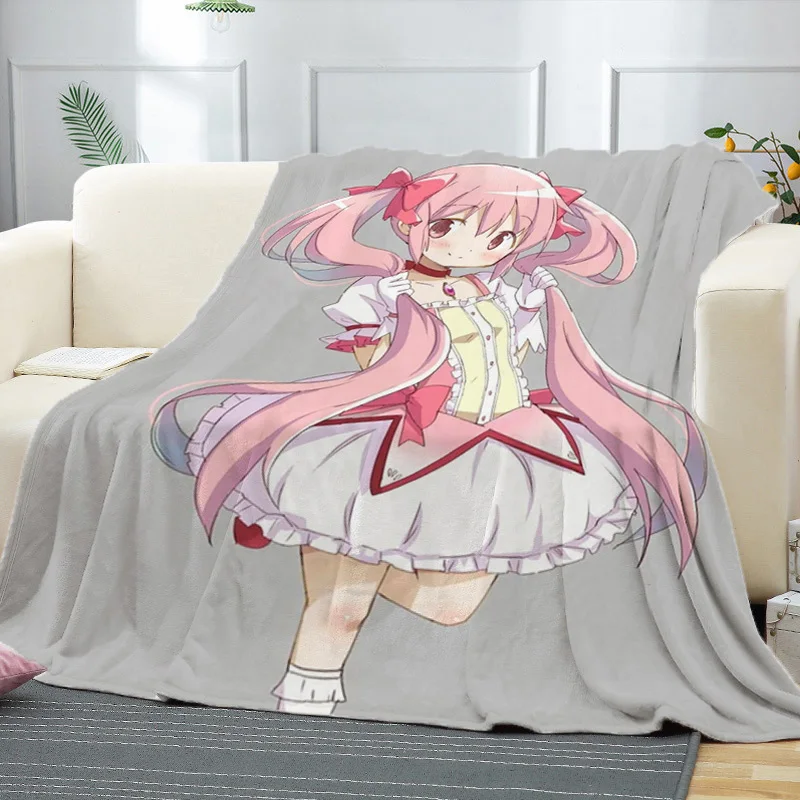 

Милый плед Puella Magi Madoka Magica для декоративного дивана Бохо домашний Декор украшение для спальни пушистое мягкое одеяло для сна