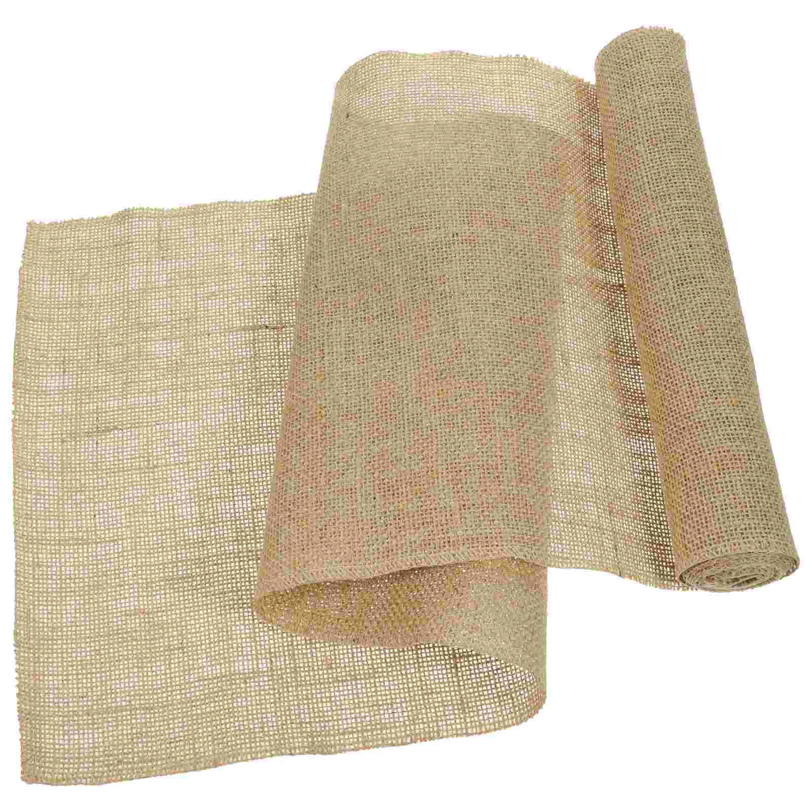 Скатерть из мешковины Гессен для кофе Хлопково-льняные свадебные бегуны в