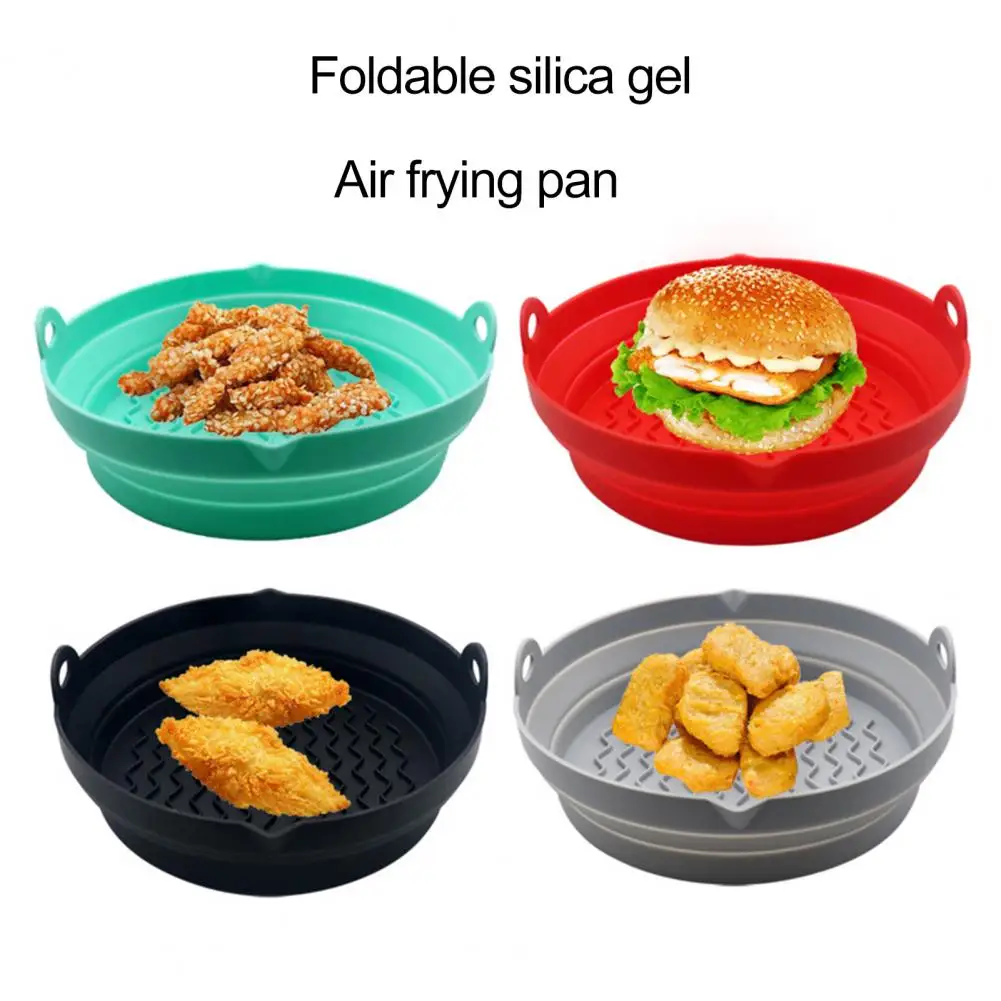 

Useful Roaster Tray Not Sticky Drain Nozzle Kitchen Cake Dessert Baking Pan Fryer Replacement Pot Silicone Oven Pot for Bakery
