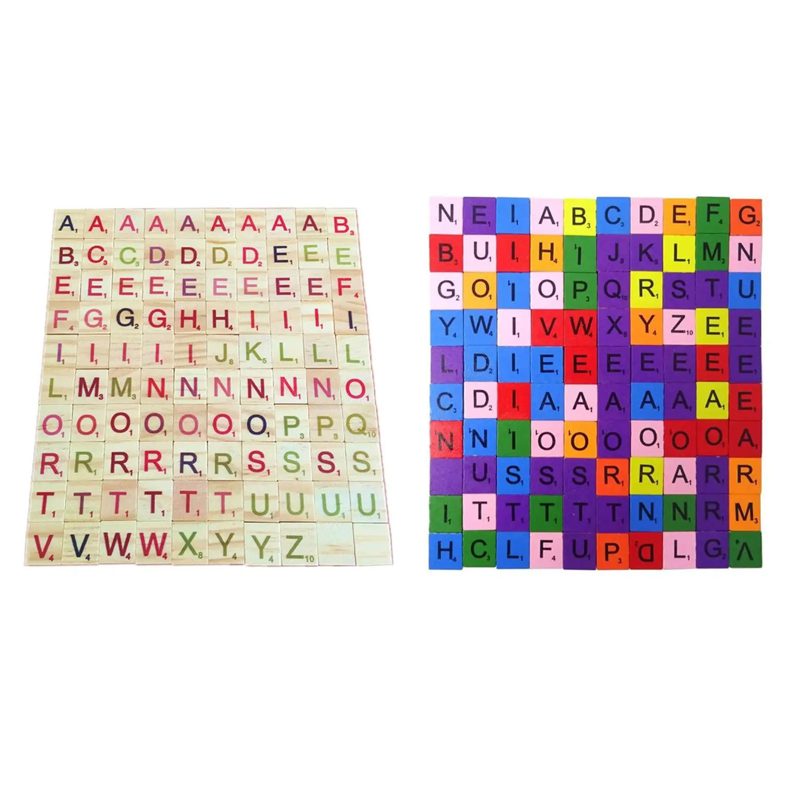 

100 Pieces Wooden Letter Alphabet Toys, Early Education Toy Block Puzzles for Unisex Children Toddlers Boys Girls Birthday Gifts