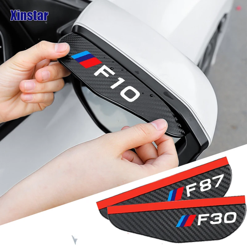 

2 шт., автомобильные наклейки на зеркало заднего вида из углеродного волокна для BMW E36, E39, E46, E60, E61, E64, E70, E87, E90, E83, F10, F20, F21, F30, M3, M5