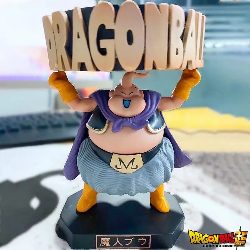

Dragon Ball Z Anime Figures 13cm Majin Buu Ashtray Model Fat Action Figurine Cute DBZ Brinquedos Juguetes PVC Toys Doll Gift