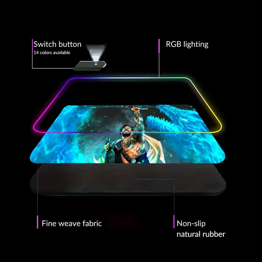 Фото Игровой коврик для мыши RGB C-Cabinet Kawaii XXL с изображением сексуальной аниме-девушки Overwatch Mercy, коврик для клавиатуры, коврик для ноутбука, игровой настольный коврик №5