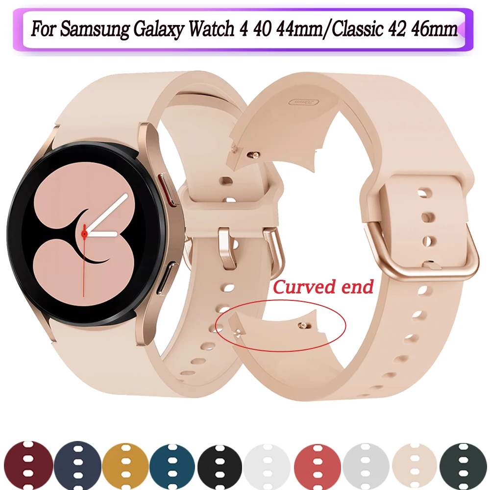 

Ремешок силиконовый для Samsung Galaxy Watch 4 Classic 46 42/Watch 4 44 40 мм