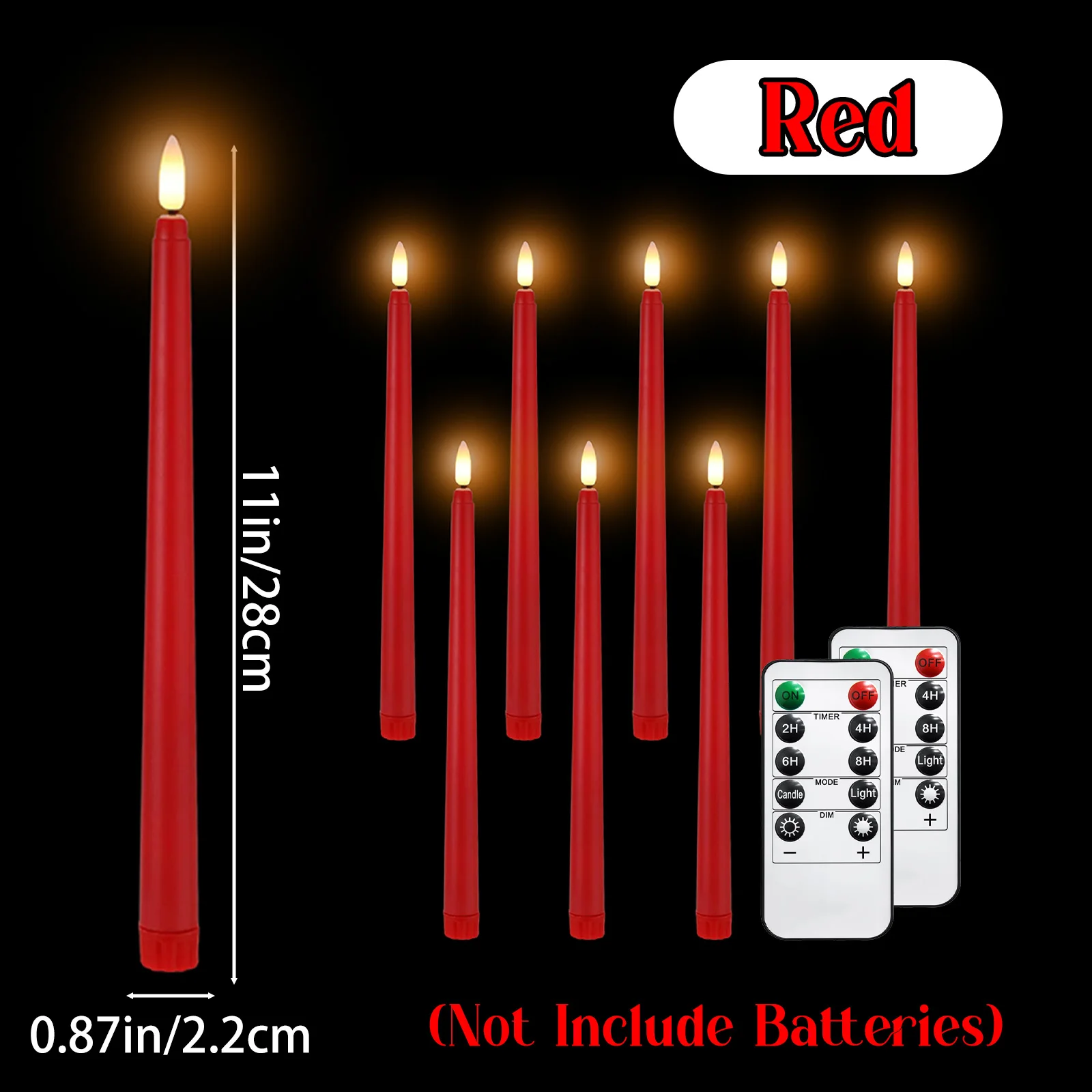 

Светодиодные конические свечи LED, дистанционное управление