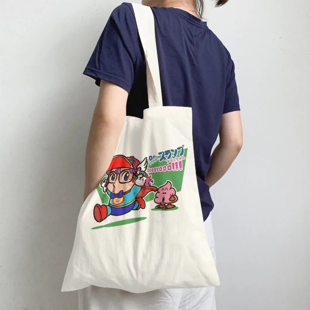 

LogoHandbag Dr Slump Japanese Manga Shoulder Canvas Bag Unisex Storage Pocket Travel Shopper HandBag Capacity Pouch Tote Bag