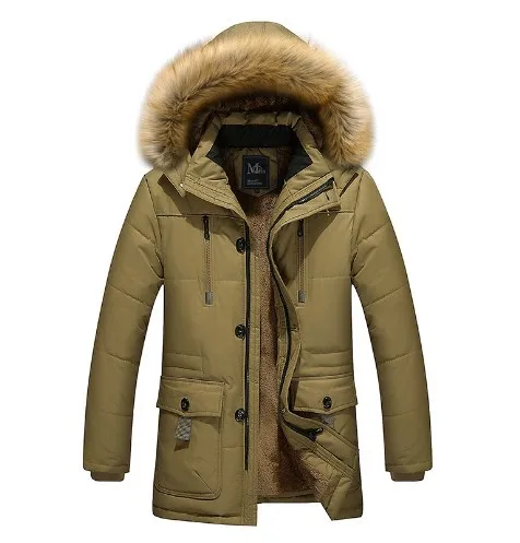 Men's 2022 New Padded Jacket Padded Jacket Men's Medium Length Coat Europe and America Men's Coat Loose Padded Coat Plus Size