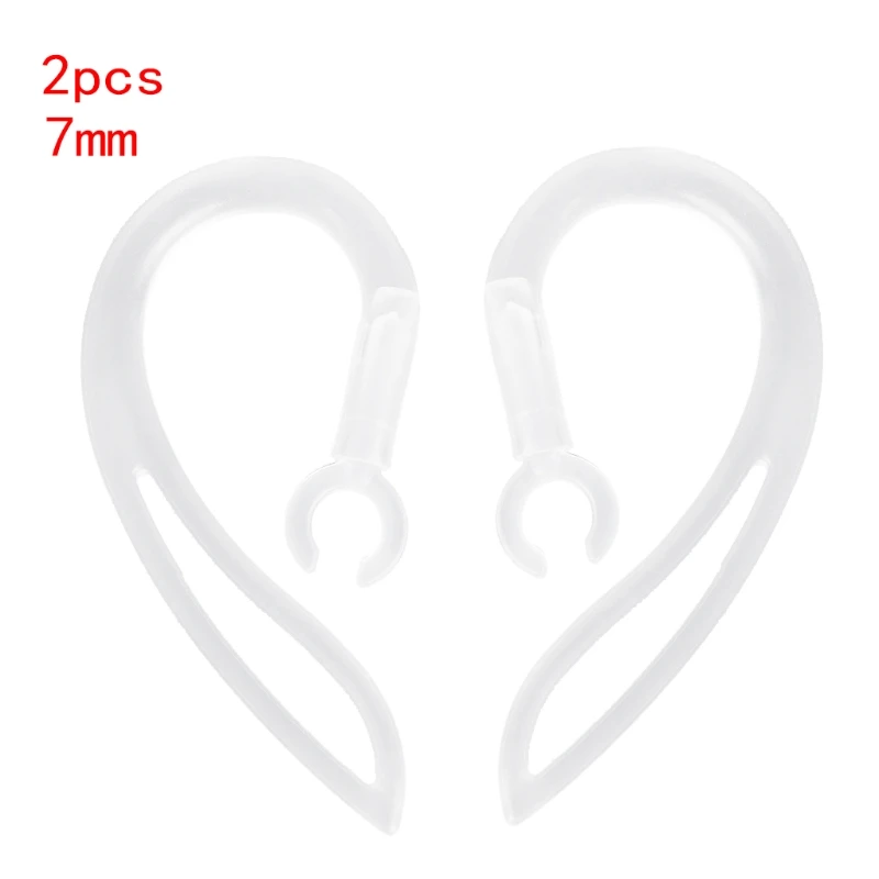 

7mm Bluetooth-compatible Earphones Transparent Soft Silicone Ear Hook Loop Clip
