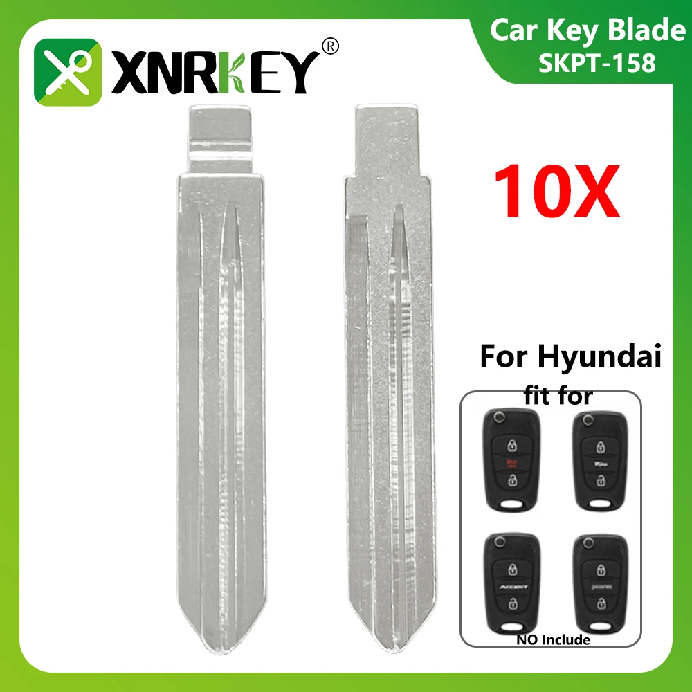 XNRKEY 10 шт. #158 откидной пустой ключ для Hyundai Accent KD Keydiy Xhorse VVDI пульты дистанционного