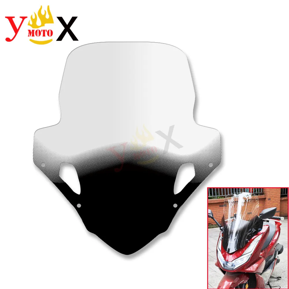 PCX 160 Motorcycle Clear 71CM Front Windscreen Windshield Wind Glass Deflector For Honda PCX160