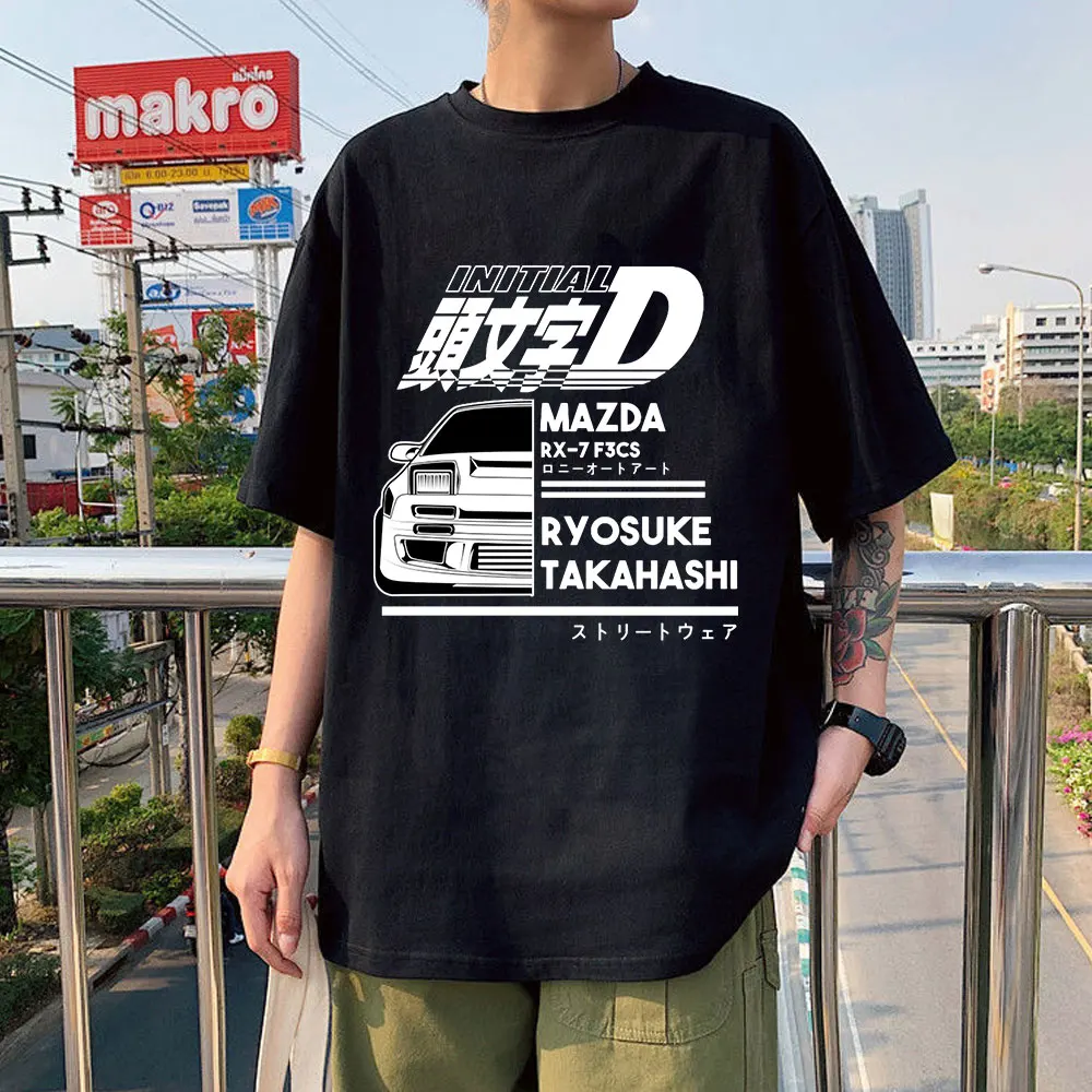 

Футболка мужская с коротким рукавом, тофу, Takumi Fujiwara AE86