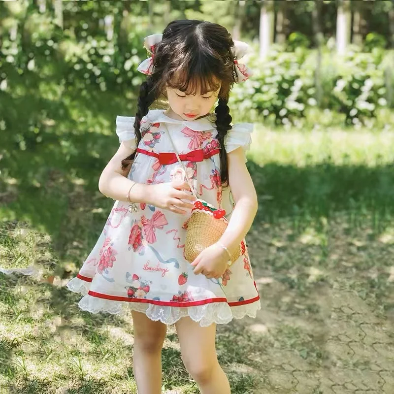 Индивидуальное летнее платье в стиле &quotЛолита&quot для девочек тонкое Летнее