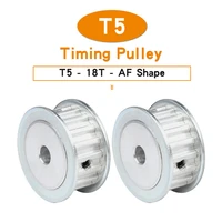 belt pulley t5 18t bore size 566 3578101214151617 mm toothed pulley teeth pitch 5mm for t5 width 1015 mm timing belt