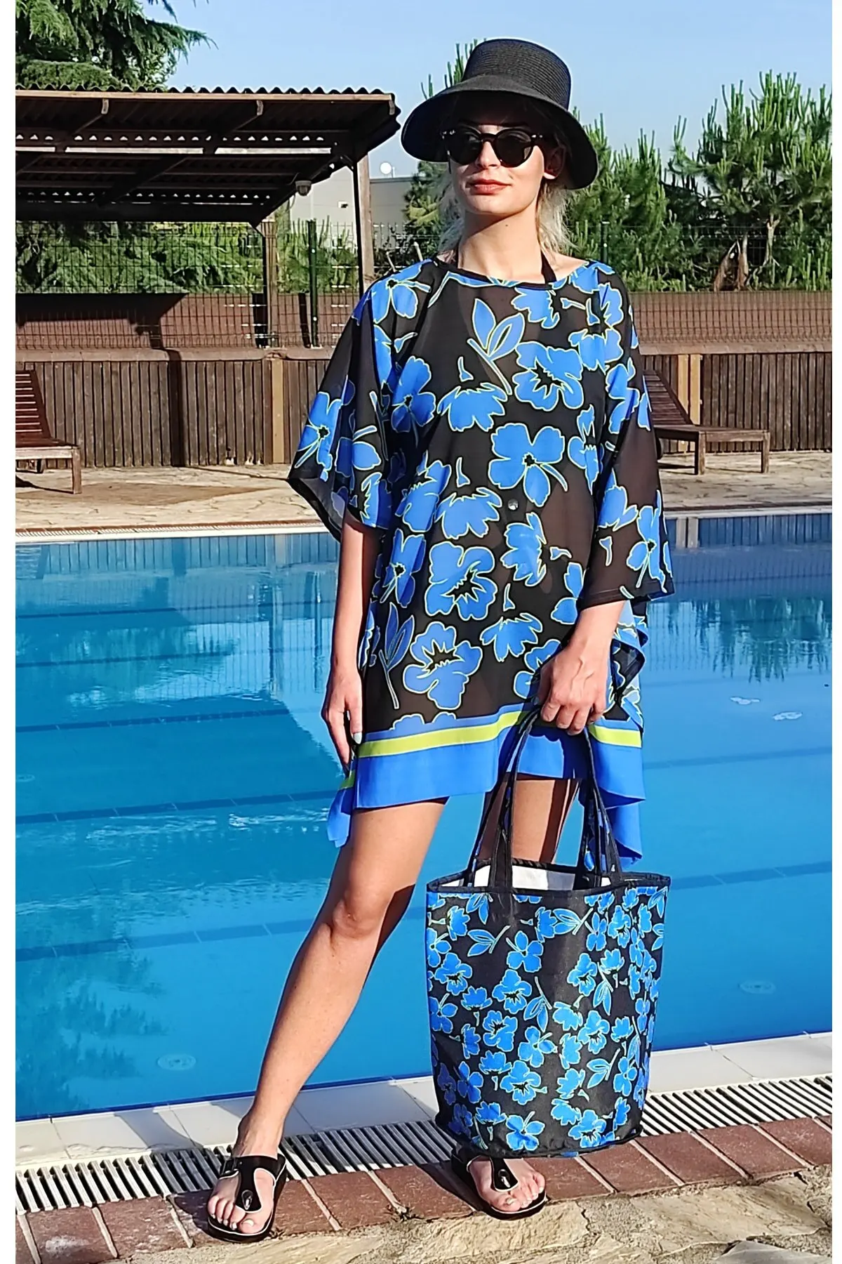 

Women's Pareo Combine And Beach Bag Swimwear Cover Dress Sexy Tunic Suit Beachwear Female Beach Bikini Cover