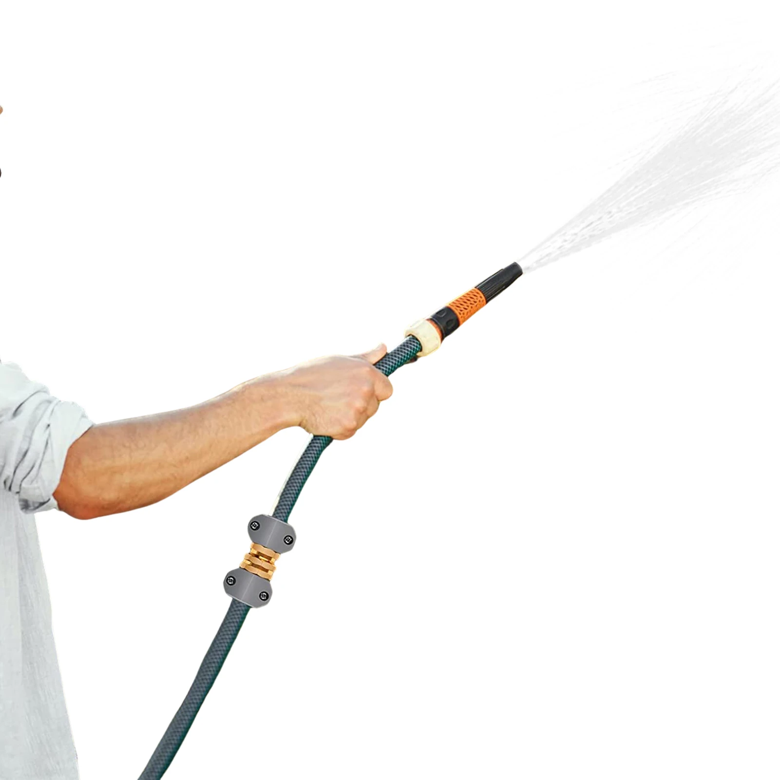 

Фитинги для ремонта садового шланга, прочный соединитель для ремонта водяного шланга, подходит для 3/4 5/8 штук шланга, идеальные ремонтные ак...