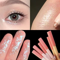 diamond glitter eyeshadow liner pencil face makeup highlighter long lasting matte pink silkworm champagne gold eyeliner pen 1pc